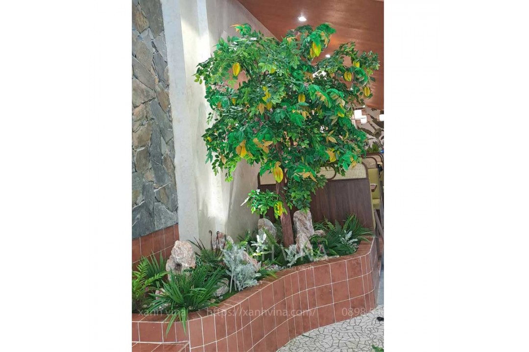 Mẫu tiểu cảnh cây giả tại 36 Vũ Phạm Hàm